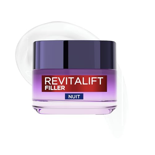 L'Oréal Paris - Revitalift - Filler - Soin Nuit Revolumisant - Anti-rides & Volume - Anti-âge - Concentré en Acide Hyaluronique - 50 mL