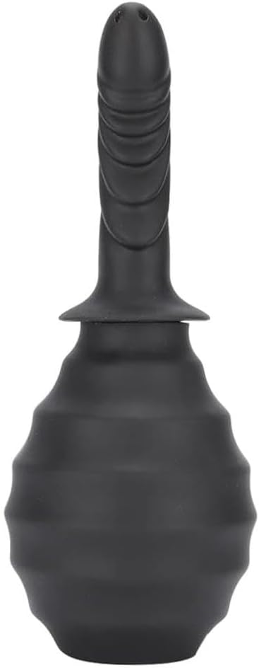 Bombilla de enema de ducha anal prémium y segura, limpiador de silicona flexible para vaginal y anal, capacidad de 10.1 fl oz, perfecto para adultos