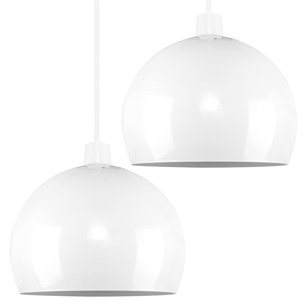Valuelights Arco White Ceiling Shade And Bulb (D)20Cm from B&Q