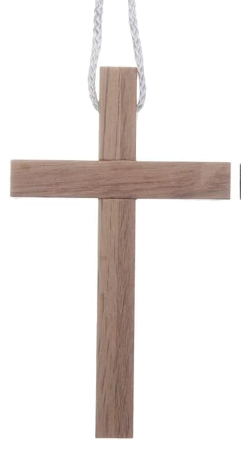 Artibetter 10 croci in legno per il fai da te, croce in legno non verniciata, per battesimo cattolico, croce in legno rustico, per centrotavola, comunione, chiesa, decorazione della preghiera