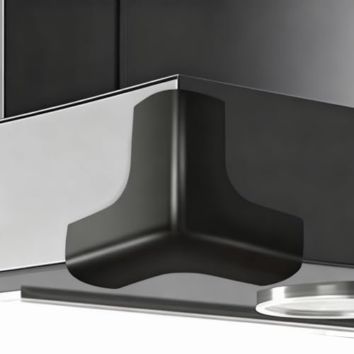 Image of Thickened Corner Guards, Black Silicone Safety Edge Protectors for Tables, Furniture Corners, Kitchen Cabinets, Anti-Collision Baby Proofing Cushions (Black, 8-Pack) (Medium)