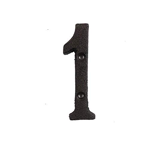 Sumerlly Metal Letters Numbers Cast Iron Decoration House Sign Doorplate DIY Cafe Wall