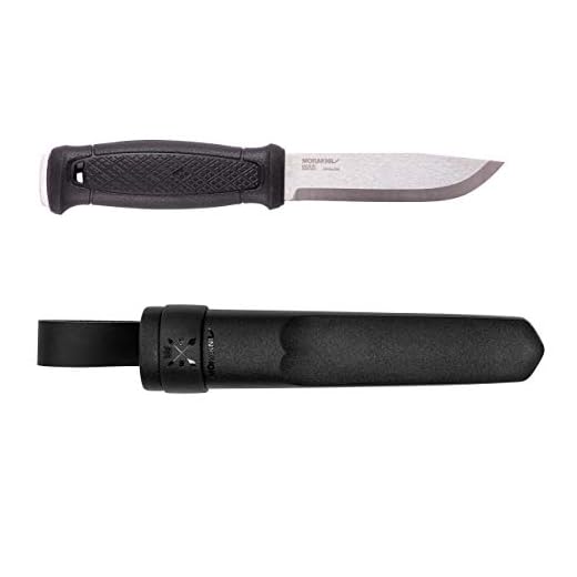 Morakniv Garberg Stainless Steel Full-Tang Fixed-Blade Survival Knife With Sheath, 4.3 Inch