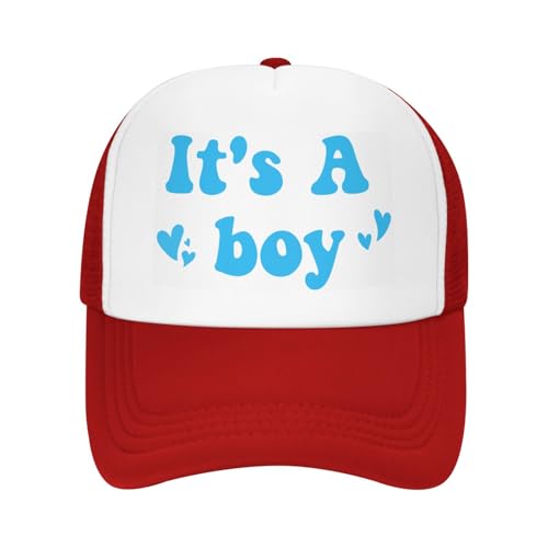 It's A Boy Cap Gender Reveal Baby Shower Welcome Newborn Mesh Hat