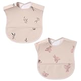 [§＆∞＆ＣＯＣＯ] 保育士 食事エプロン 2枚 セット お食事エプロン ベビー 食事用エプロン 保育園 撥水 速乾 洗濯機OK 柔らかい 赤ちゃん 男の子 女の子 子供 マジックテープ 幼児 洗濯 カビにくい (Aセット)