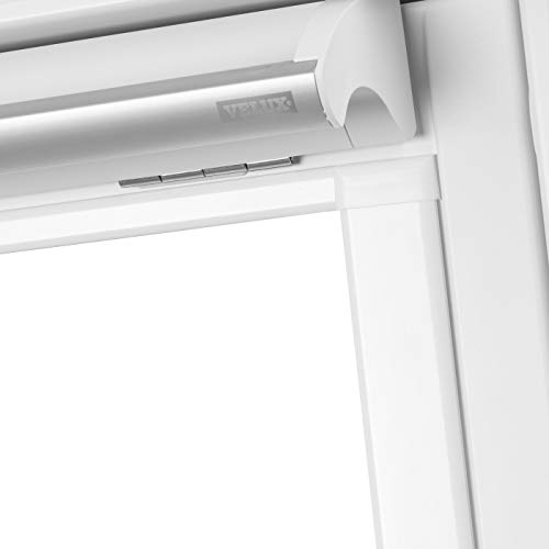 Ventanara® Dachfenster Waben Plissee ohne Bohren passend für Velux Fenster Plisseerollo Faltrollo verspannt Klebemontage (SK06, Weiß Verdunkelnd)