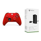 【純正品】Xbox ワイヤレス コントローラー （パルス レッド） + 充電式バッテリー + USB-C ケーブル セット