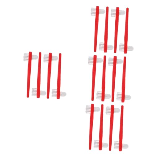 Cepillo De Limpieza De Dentaduras Cepillo Doble Ergonómico Para Prótesis Compacto Y Práctico Para Limpieza 4 Piezas X 4