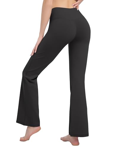 BUBBLELIME 29"/31"/33"/35"/37" Women's High Waist Bootlegs Yoga Pants Tummy Control Workout Flared4