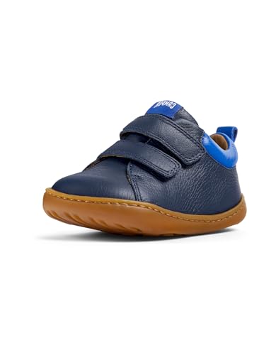 Basket Bébé garçon Camper Peu Cami K800405 en cuir souple marron