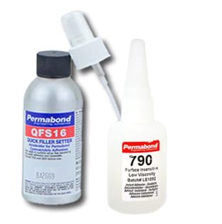 PERMABOND 790 Cyanoacrylate Instant Adhesive Very Fast Set, Wicking Type 1 Ounce QFS16