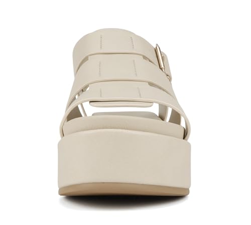 Soda "Bossi ~ Women Round Toe Flatform Fisherman Wedge Sandals with Adjustable Buckle3