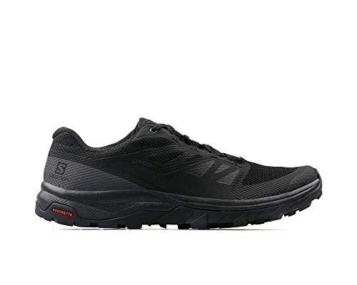 Salomon Outline Gore-Tex, Zapatos de Trekking y Senderismo, Hombre, Negro (Black Phantom Magnet), 42 EU