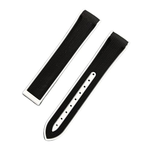 [^ubg] Compatible With Omega Swatch Co-branded Planet Snoopy MoonSwatch Speedmaster Curved Rubber Watchband Watch Strap 20mm Br