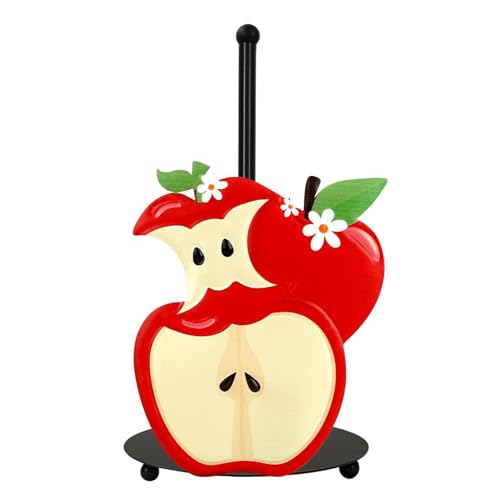Portarrollos De Cocina, Portarrollos De Papel De Baño | Soporte Vertical Moderno En Metal con Tema De Frutas para Apartamento, Granja, Interior Y Exterior