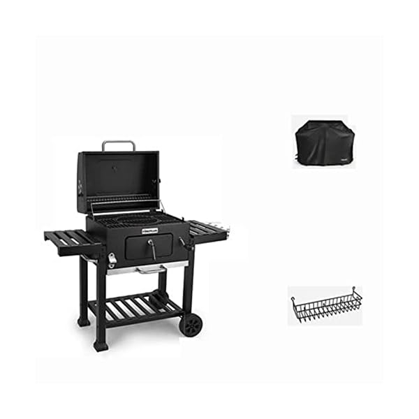 Charcoal BBQ Grill with Cover,Heavy Duty BBQ Grill,for Outdoor Camping and Picnic - Image 3