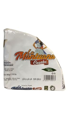 CASABE - LA MANTUANA - CASSAVA BREAD - PAN DE YUCA - TRADICION NATURAL - 283 GRAMOS
