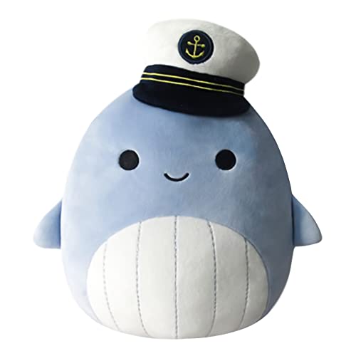 Squishmallows 8-Inch Samir Blue Whale with Sailor Hat - Little Ul...