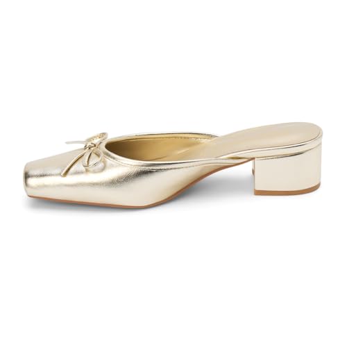 Coconuts by Matisse Womens Geneva Croc Square Toe Block Mule Pumps Dress Casual Casual Low Heel 1-2" - Brown3