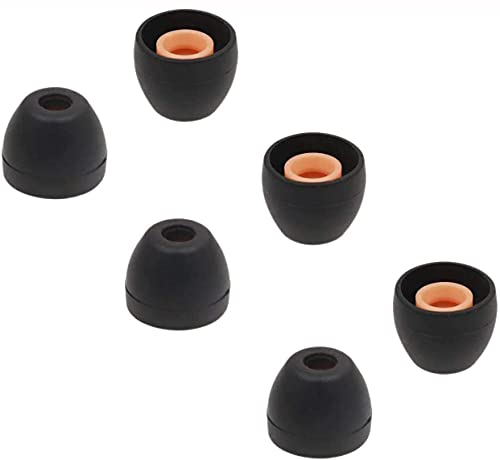 Image of ALXCD Eartips Compatible with Sony WF-1000XM4 Earbuds, S /M /L 3 Pairs Soft Silicone Ear Tips Earbuds Tips, Compatible with Sony WF-1000XM4 Silicon Tips XM4 3 Pairs, S, Black