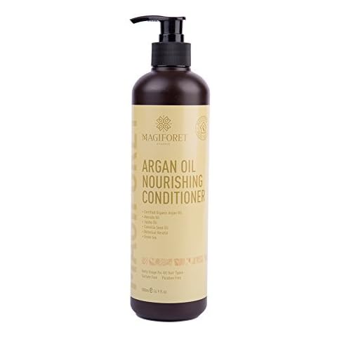 Argan Oil Shampoo and Conditioner Set (2 x 16.9 Oz) - MagiForet Organic Shampoo & Conditioner Sulfate Free - Soft & Smooth, Gentle on Curly & Color Treated Hair,For Men & Women (conditioner) Cover