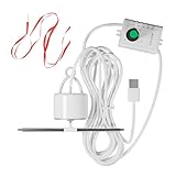 YIZITU Faltbarer 5 V USB-Schreibtischventilator mit Haken für Fleischläden, Camping und Versammlungen im Freien, leiser Betrieb, kommerzielle Küche, zum Aufhängen