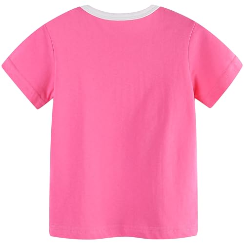 Image of AIWUHE Toddler T Shirts Cotton Summer Tshirts Boys Girls Short Sleeve Tee Tops Casual Graphic Clothes Crew Neck Shirts 2-6Y