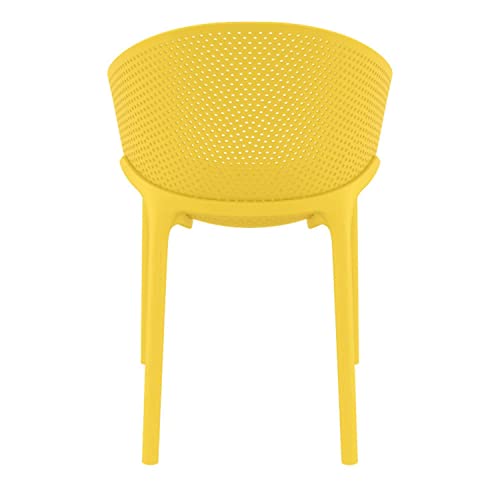 Compamia Sky Patio Dining Arm Chair In Yellow (Set Of 2) #TOP4