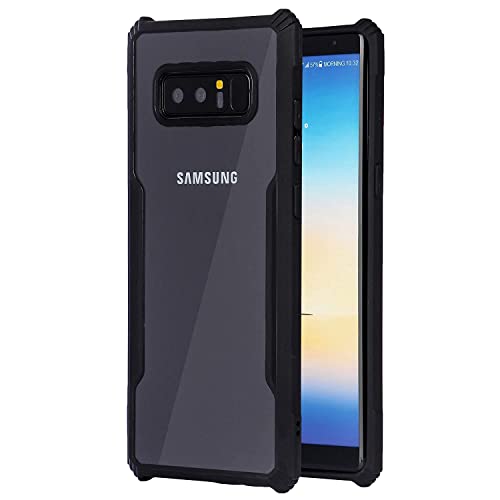 Image of Amazon Brand - Solimo TPU 360 Degree Protection Black Border Back Cover for Samsung Galaxy Note 8 - Black