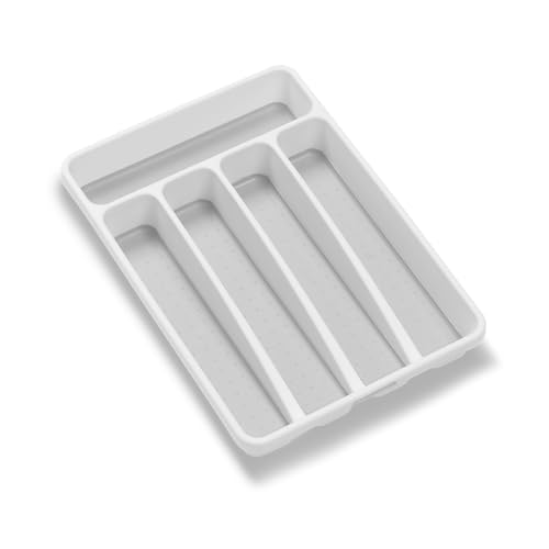 madesmart Mini Plateau pour argenterie à tiroir, Blanc