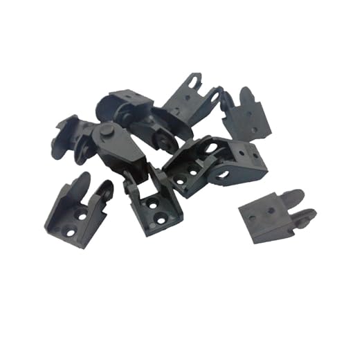 ASDJKL Industrial Equipment 10 Pairs 10x10mm Drag Chain Joints Plastic Towline End Connectors Cable Wire Carrier Bridge Non Opening Type Towing Chain