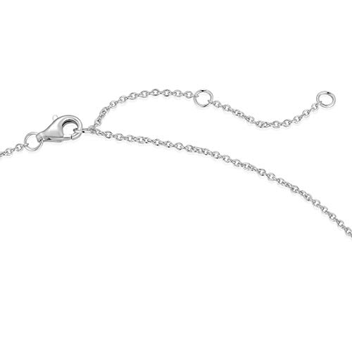 FANCIME Damen Halskette mit Unendlichkeit Symbol Kreuz Anhänger Kette Infinity aus 925 Sterling Silber mit Funkelnde Zirkonia Schmuck für Frauen Kinder - Verstellbar Kettenlänge: 40 + 5 cm