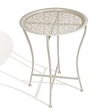 Atlantic Daisy Tray Table, Heavy-Duty Metal Construction, UV-Coated for Outdoor...