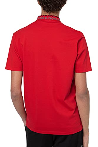 HUGO Damago 10216332 01, Polo Uomo, Rosso (Open