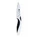 Bergner Black & White – nóż do obierania ze stali szlachetnej, powłoka ceramiczna 7,5 cm