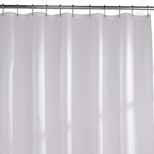 Image of Soulful Creations Solid Blackout Plastic Curtain (9 Feet, White Pencil Pleat, Pack of 1