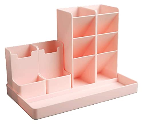 Portapenne Organizer da scrivania, Portapenne Multifunzionale, Portapenne da scrivania, Rimovibile, Combinazione Libera Combinazione Libera (Rosa)