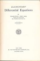 Elementary differential equations, B00086166I Book Cover