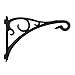 Produktbild Lewondr Wall Hanging Plant Bracket, 13 Inch Retro Outdoor Indoor Garden Hook Décor Wrought Iron Decorative Plant Brackets with Screws for Balcony Bird Feeder Wind Chime Lantern, Cloud - Black