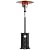 EAST OAK 48,000 BTU Patio Heater for Outdoor Use with Round Table Design, Double-Layer Stainless Steel Burner, Wheels, Triple Protection System, Outdoor Heater for Home and Residential, Black