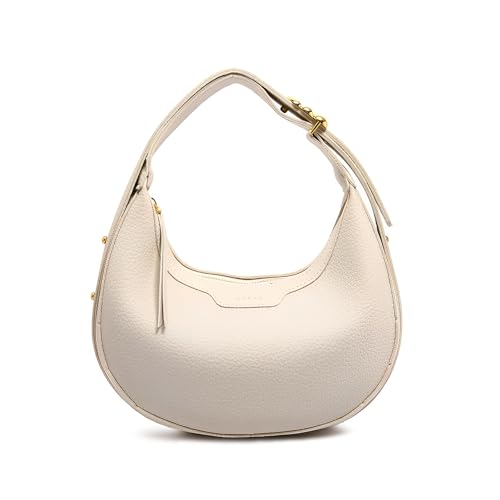 Sac demi-lune en cuir végétalien souple LassZone, l'accessoire raffiné pour femme