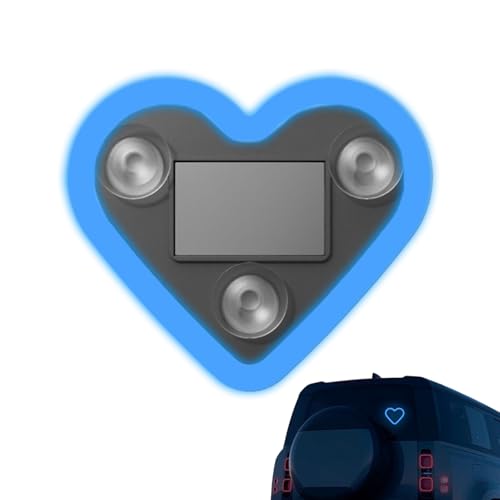 Iluminación Ambiental Interior Coche | Luz LED Ambiental Coche Forma Corazón - Iluminación Decorativa Romántica para Automóvil Moto Puerta - Día de San Valentín Moto Puerta Camión