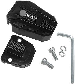 Motorcycle accessories Suitable Fit For HONDA CB400F brake pedal modification spirit beast accessories motorcycle rear lever extra large non-slip pad skidproof(Silver)