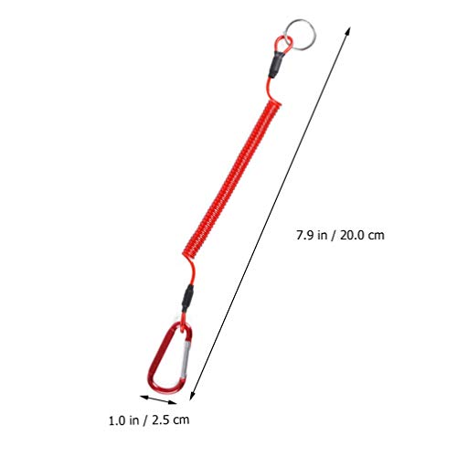 Valicclud 6 peças de cordões de pesca resistentes de TPU (Poliuretano Termoplástico) de aço inoxidáv