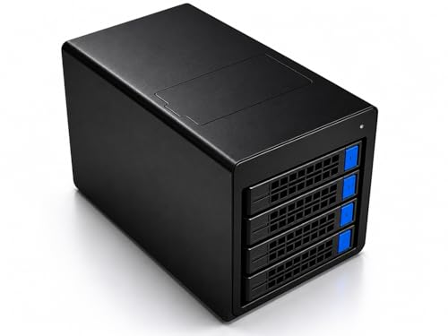 Caja externa USB 4.0 40Gbps con 4 bahías SATA y 1 M.2 NVMe miniatura 1