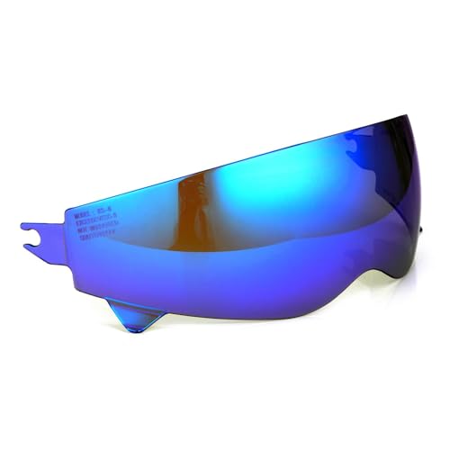 Visiere Casque Moto pour Scorpion EXO Combat/Covert-X,Remplacement de Visière de Lentille de Casque de Bouclier de Vent de Moto,B