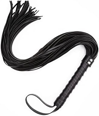 Faux Leather BDSM Sex Whip 25" BDSM Flogger Sex Adult Paddle Bondage Whip