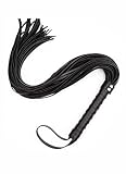 Faux Leather BDSM Sex Whip 25" BDSM Flogger Sex Adult Paddle Bondage Whip