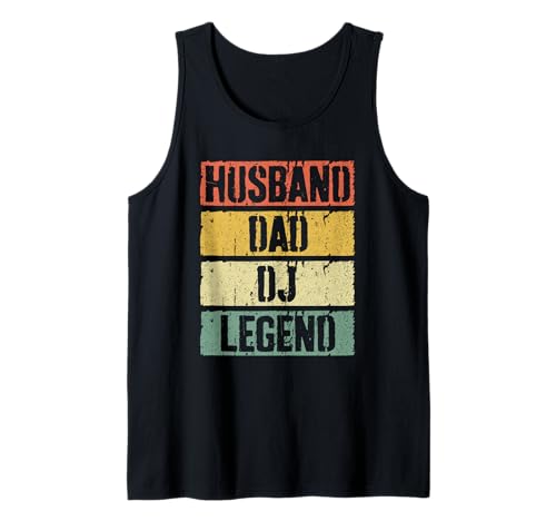 Mens Husband Dad DJ Legend Shirt Men Fathers Day Tank Top