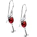 Body Candy Stainless Steel Red Wine Glass Earrings